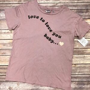 Junk Food • Blush Retro 70s Disco Lyrics Culture Graphic Tee